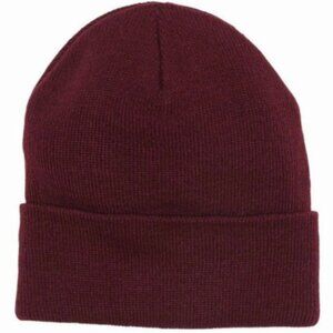 NWT Nordstrom American Needed‎ Burgundy Red Ribbed Knit Beanie Winter Toque New